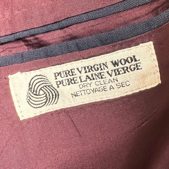 Bugatechi Uomo for Michael Jordan Men Pinstripe Virgin Wool Blazer Canada Made - Picture 6 of 9